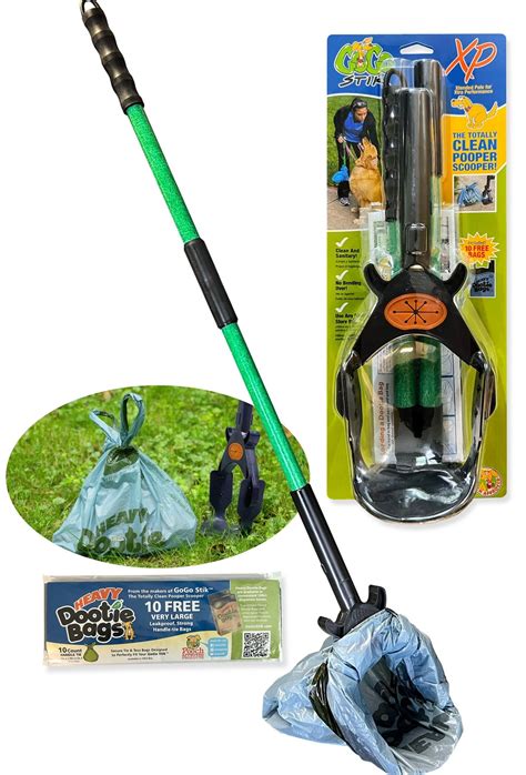 poop scooper with bag attached